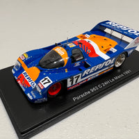Porsche 962 C No.17 24H Le Mans 1991 - O. Larrauri - J. Pareja - W. Brun - 1:43 Scale Resin Model Car