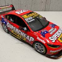 HOLDEN ZB COMMODORE - TRIPLE EIGHT RACE ENGINEERING SUPERCHEAP AUTO - FEENEY/INGALL #39 - REPCO Bathurst 1000 WILDCARD - 1:18 Scale Diecast Model Car - Biante - RRP $275 NOW $235