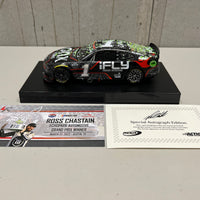 ROSS CHASTAIN AUTOGRAPHED 2022 IFLY/ONYX HOMES COTA RACED WIN 1:24 ARC DIECAST
