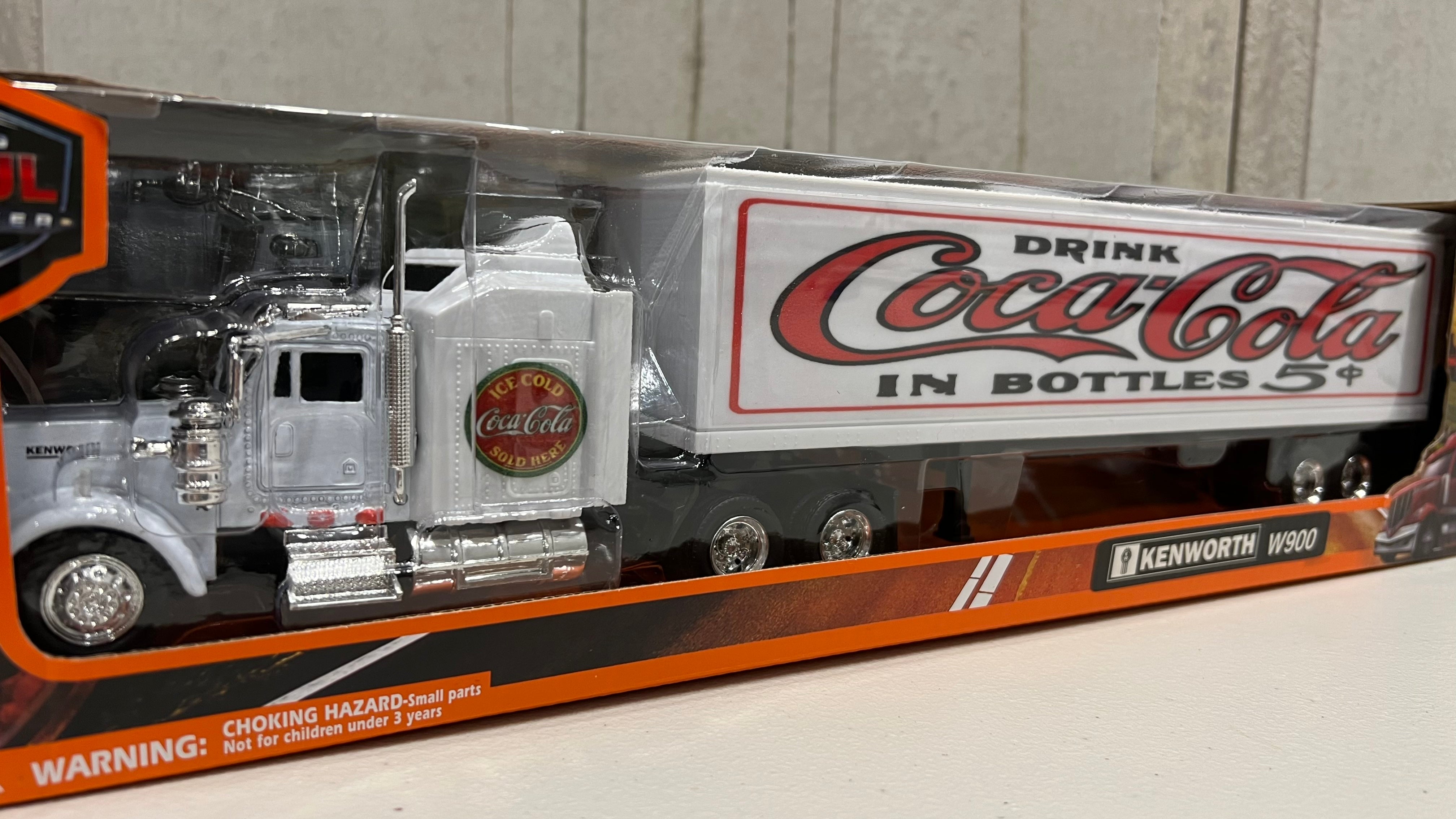 Coca cola sale toy semi truck