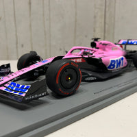 Fernando Alonso 2022 Alpine A522 No.14 BWT Alpine F1 Team - 9th Bahrain GP 1:18 Scale Resin Model Car - Spark - RRP $340 NOW $310
