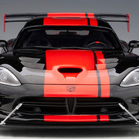 DODGE VIPER 1:28 EDITION ACR 2017 (VENOM BLACK W/ RED STRIPES) 1:18 AUTOART