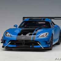 DODGE VIPER ACR 2017 (COMPETITION BLUE W/ BLACK STRIPES) - 1:18 SCALE - AUTOART
