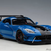 DODGE VIPER ACR 2017 (COMPETITION BLUE W/ BLACK STRIPES) - 1:18 SCALE - AUTOART