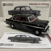 1956 HOLDEN FE SPECIAL BLACK - 1:18 SCALE DIECAST MODEL - RRP $299 NOW $249