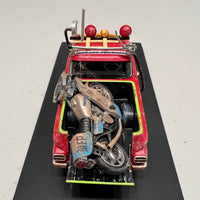 MAD MAX - 1963 EJ HOLDEN UTE WITH GOOSE'S POLICE KAWASAKI BIKE - 1:43 SCALE DIECAST