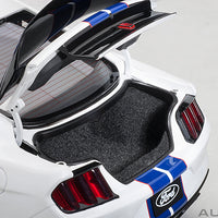 FORD SHELBY GT-350R (OXFORD WHITE W/ LIGHTNING BLUE STRIPES) 1:18 DIECAST