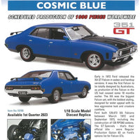 FORD XA FALCON RP083 SEDAN COSMIC BLUE 1:18 DIECAST MODEL