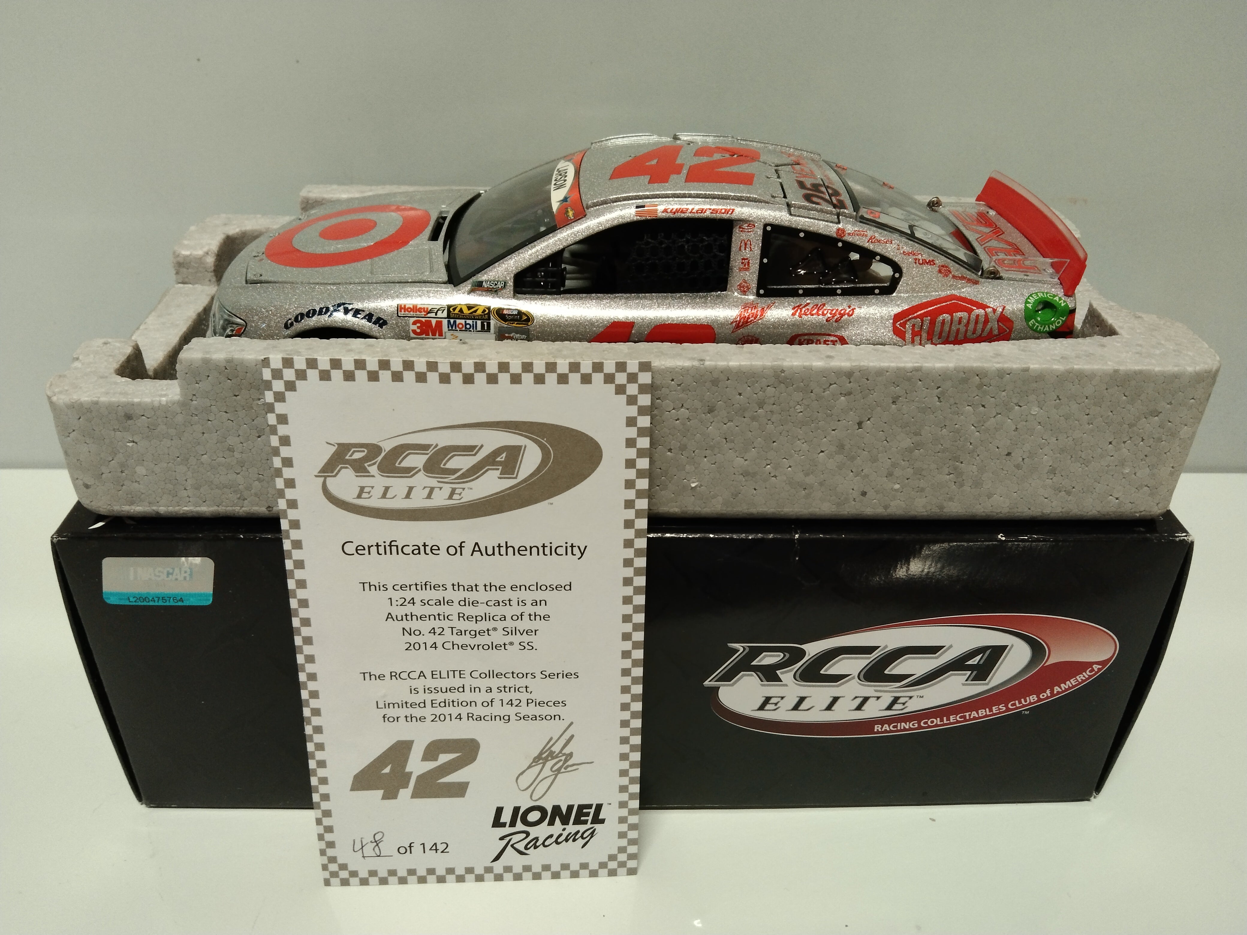 KYLE LARSON 2014 TARGET SILVER SS ELITE 1 24 DIECAST Elite