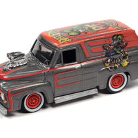 JOHNNY LIGHTNING RAT FINK 1955 FORD PANEL W/ENGINE BLOWER 1:64 SCALE DIECAST