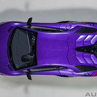 LAMBORGHINI AVENTADOR SVJ (VIOLA PASIFAE/PEARL PURPLE) 1:18 - AUTOART