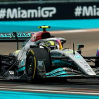 Mercedes-AMG Petronas F1 W13 E Performance No.44 Mercedes-AMG Petronas F1 Team - Miami GP 2022 - Lewis Hamilton. With Acrylic Cover - 1:18 Scale Resin Model Car - SPARK - RRP $380 NOW $340