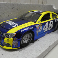 JIMMIE JOHNSON 2016 LOWE'S DARLINGTON ELITE COLOR CHROME 1:24 DIECAST MODEL - 1 OF 32