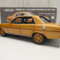 FORD XY FALCON PHASE III GT-HO GOLD LIVERY 1:18 DIECAST MODEL - RRP $299 NOW $249