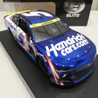 KYLE LARSON 2021 HENDRICKCARS.COM 9/11 TRIBUTE 1:24 COLOR CHROME ELITE DIECAST - 1 OF 36
