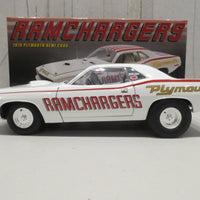 1970 PLYMOUTH CUDA SUPER STOCK - RAMCHARGERS 1:18 DIECAST - ACME