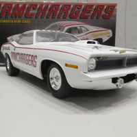 1970 PLYMOUTH CUDA SUPER STOCK - RAMCHARGERS 1:18 DIECAST - ACME