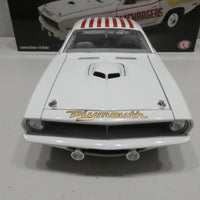 1970 PLYMOUTH CUDA SUPER STOCK - RAMCHARGERS 1:18 DIECAST - ACME