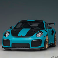 PORSCHE 911 (991.2) GT2 RS WEISSACH PACKAGE (MIAMI BLUE) 1:18 MODEL - AUTOart