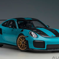 PORSCHE 911 (991.2) GT2 RS WEISSACH PACKAGE (MIAMI BLUE) 1:18 MODEL - AUTOart