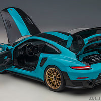 PORSCHE 911 (991.2) GT2 RS WEISSACH PACKAGE (MIAMI BLUE) 1:18 MODEL - AUTOart