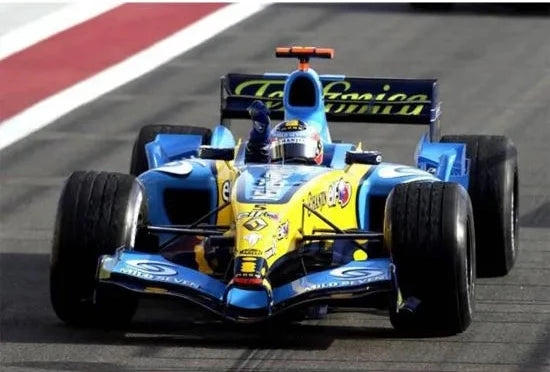 Fernando Alonso, world champion, Brazil 2005 print by Motorsport Images