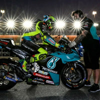 VALENTINO ROSSI 2021 TEAM PETRONAS YAMAHA YZR-M1 SRT QATAR TEST 1:12 DIECAST MODEL