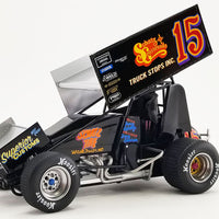 #15 SCHATZ FAMILY CROSSROAD TRUCK STOPS SPRINT CAR - DONNY SCHATZ - FIRST 410 SPRINT WIN - 1:18 SCALE DIECAST MODEL - RRP $225 NOW $200