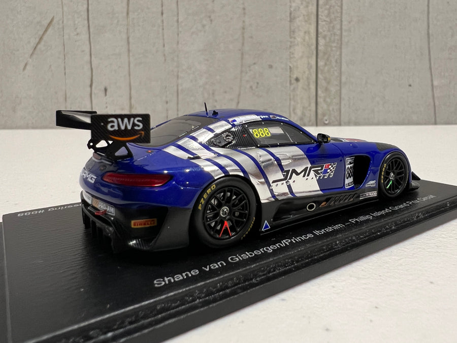 MERCEDES-AMG GT3 - 2022 GT WORLD CHALLENGE AUSTRALIA - TRIPLE EIGHT RACE ENGINEERING #888 - VAN GISBERGEN/PRINCE IBRAHIM - PHILLIP ISLAND GRAND PRIX CIRCUIT - RACE 1 - 3RD PLACE - 1:43 SCALE