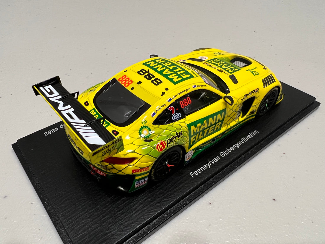 MERCEDES-AMG GT3 - 2022 BATHURST  12-HOUR - TRIPLE EIGHT RACE  ENGINEERING #888 - FEENEY/VAN  GISBERGEN/IBRAHIM - 3RD PLACE - 1:43 SCALE