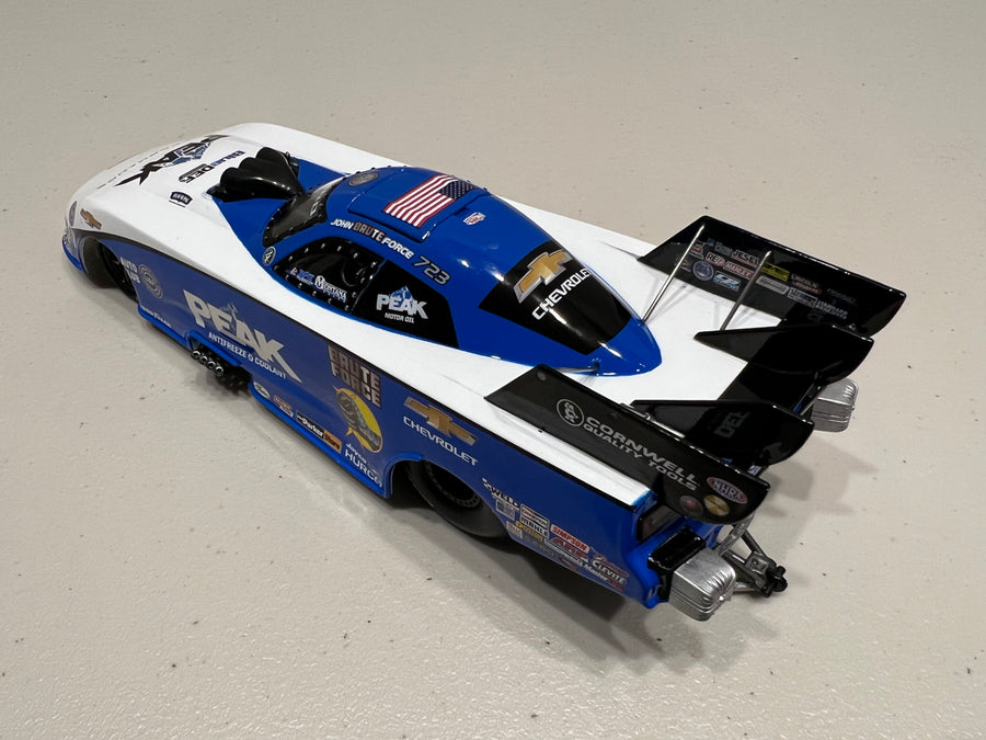 AUTO WORLD 2021 JOHN FORCE PEAK FUNNY CAR 1:24 SCALE DIECAST