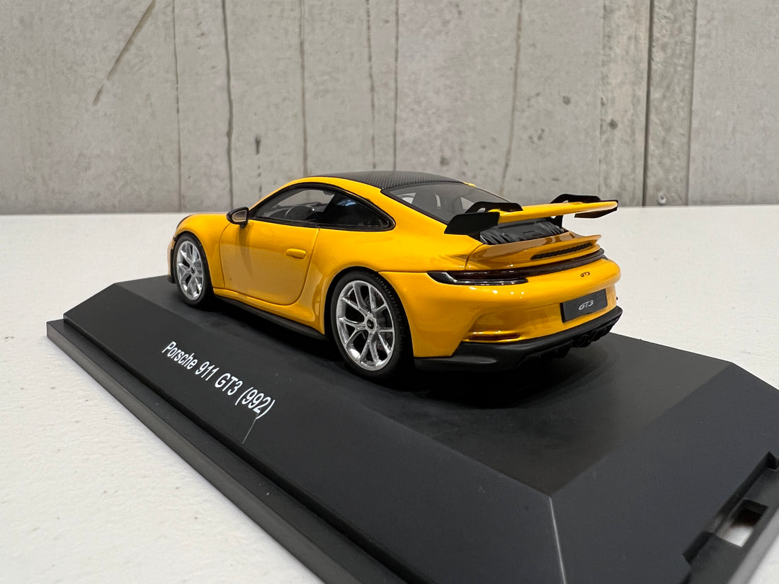 Porsche 992 GT3 Signal Yellow - 1:43 Scale Resin Model Car - Spark