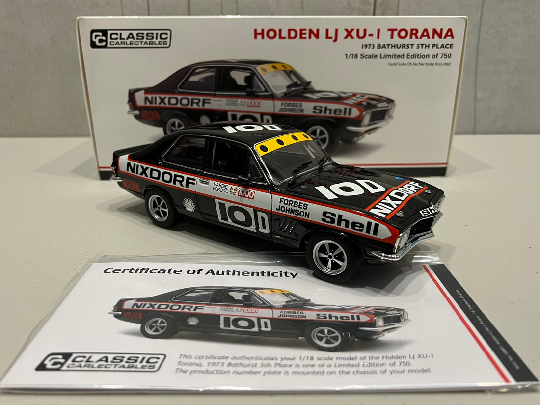 1973 BATHURST 5TH PLACE HOLDEN LJ XU-1 - 1:18 DIECAST MODEL