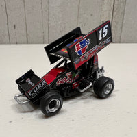 2022 #15 SAGE / CARQUEST SPRINT CAR - DONNY SCHATZ 1:50 SCALE DIECAST - CHROME - TEAM EXECUTIVE