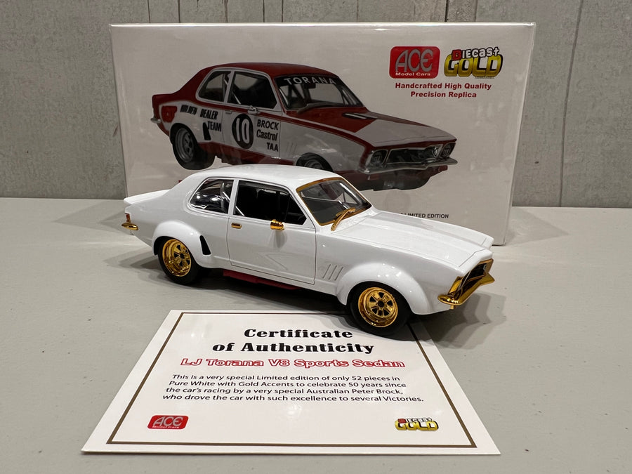 PETER BROCK - LJ TORANA V8 SPORTS SEDAN "BEAST BROCK" - 1 OF 52 - 1:18 SCALE MODEL