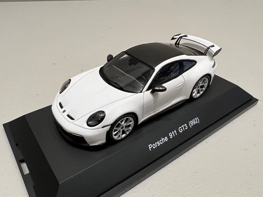 Porsche 992 GT3 White - 1:43 Scale Resin Model Car - Spark