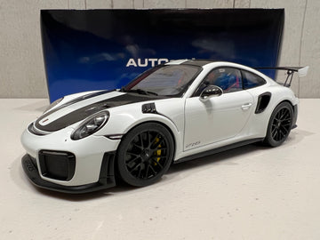 PORSCHE 911 (991.2) GT2 RS WEISSACH PACKAGE ( WHITE ) - 1:18 Scale Model Car