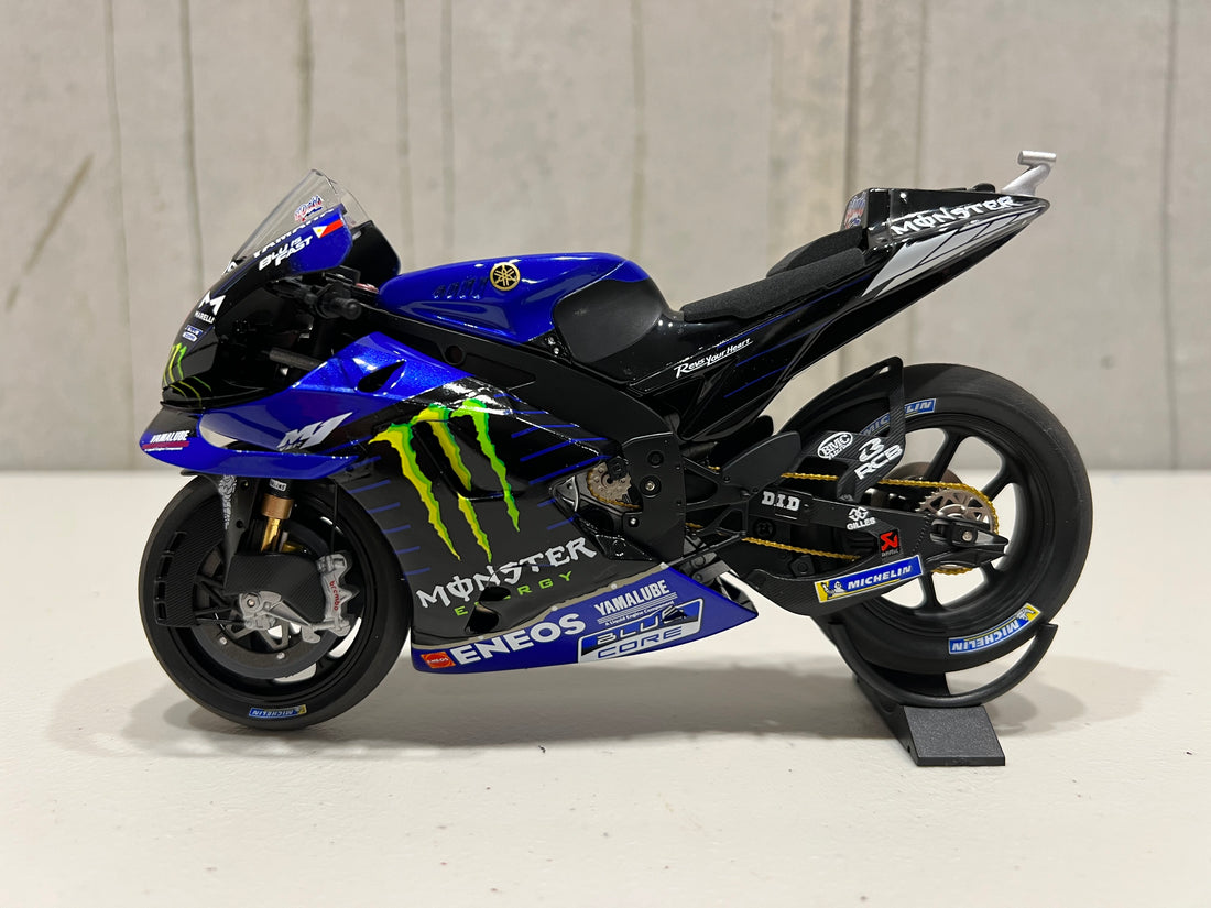 FABIO QUARATAGO 2021 YAMAHA YZR M1 MONSTER ENERGY YAMAHA 1:12 MOTOGP WORLD CHAMPION DIECAST MODEL