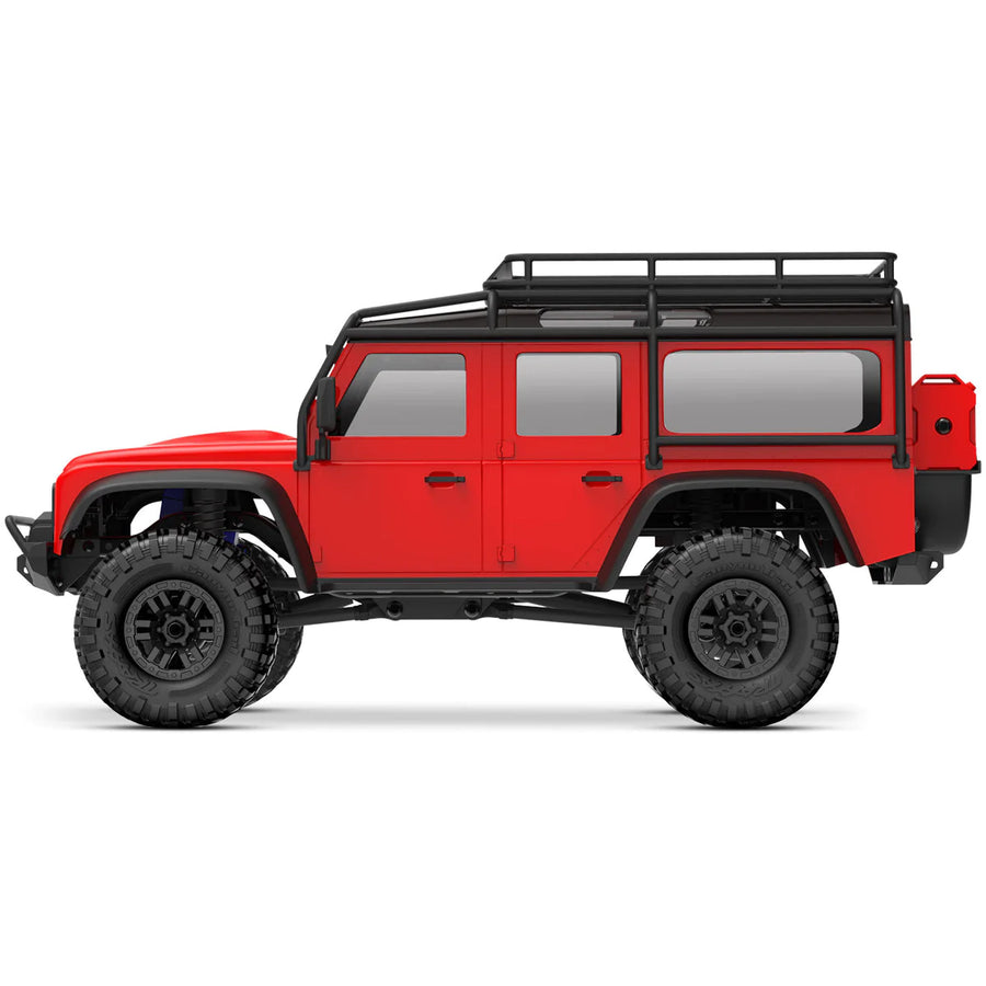 TRAXXAS 1:18 TRX-4M SCALE & TRAIL CRAWLER LAND ROVER DEFENDER - RED