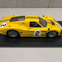 Ford GT40 Mk IV No.2 4th 24H Le Mans 1967 B. McLaren - M. Donohue - With Acrylic Cover - 1:18 Scale Resin Model Car - SPARK