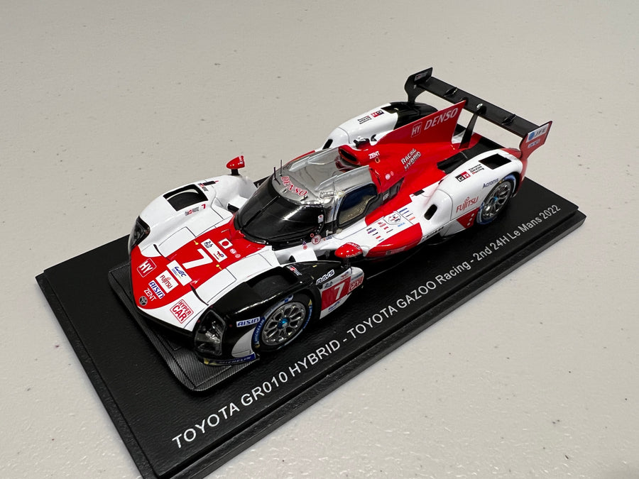 TOYOTA GR010 HYBRID No.7 TOYOTA GAZOO Racing - 2nd 24H Le Mans 2022 - M. Conway - K. Kobayashi - J. M. López - 1:43 Scale Resin Model Car - Spark