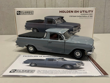 HOLDEN EH UTILITY GUNDAGAI GRAY 1:18 DIECAST - Classic Carlectables - RRP $299  NOW                               $269