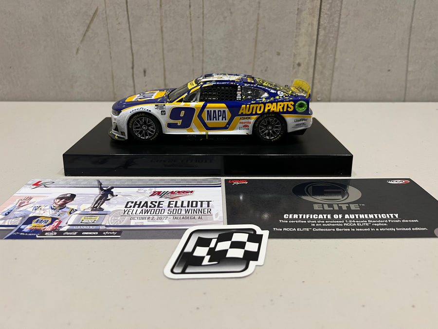 CHASE ELLIOTT 2022 NAPA TALLADEGA RACED WIN 1:24 ELITE DIECAST