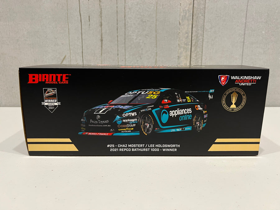 HOLDEN ZB COMMODORE - WAUR - MOSTERT/HOLDSWORTH #25 - 2021 REPCO Bathurst 1000 - Race Winner - 1:18 Scale Diecast Model Car - BIANTE