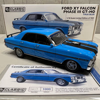 FORD XY FALCON PHASE III GT-HO - TRUE BLUE 1:18 SCALE DIECAST MODEL