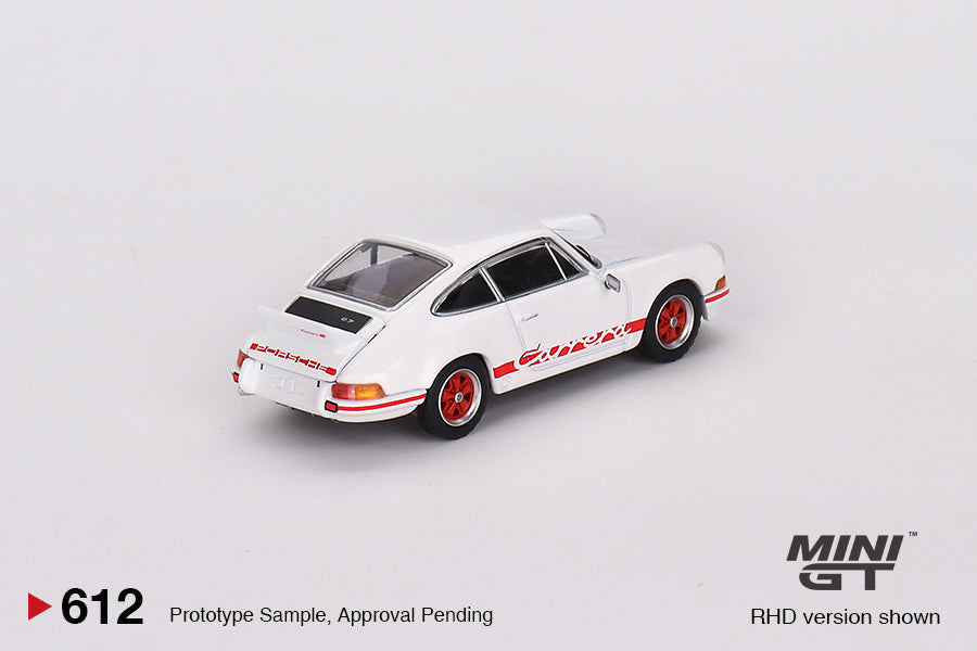Porsche 911 Carrera RS 2.7 - Grand Prix White / Red - Mini GT - 1:64 Scale Diecast Model