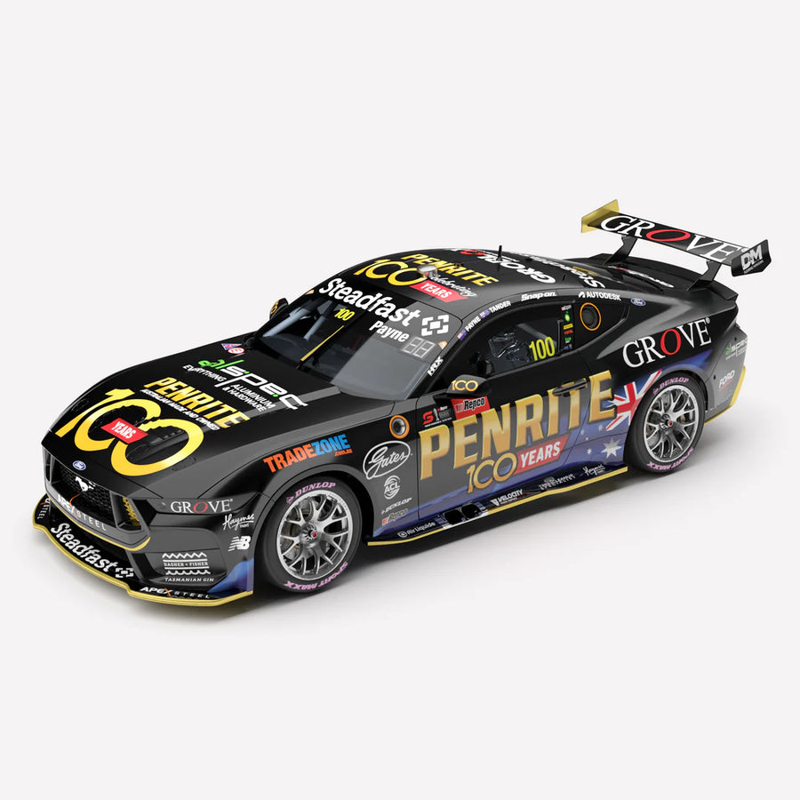 *PRE-ORDER* Matthew Payne / Garth Tander - Penrite Racing #100 Ford Mustang GT - 2025 Repco Bathurst 1000 Winner - 1:43 Scale Diecast Model - Authentic Collectables