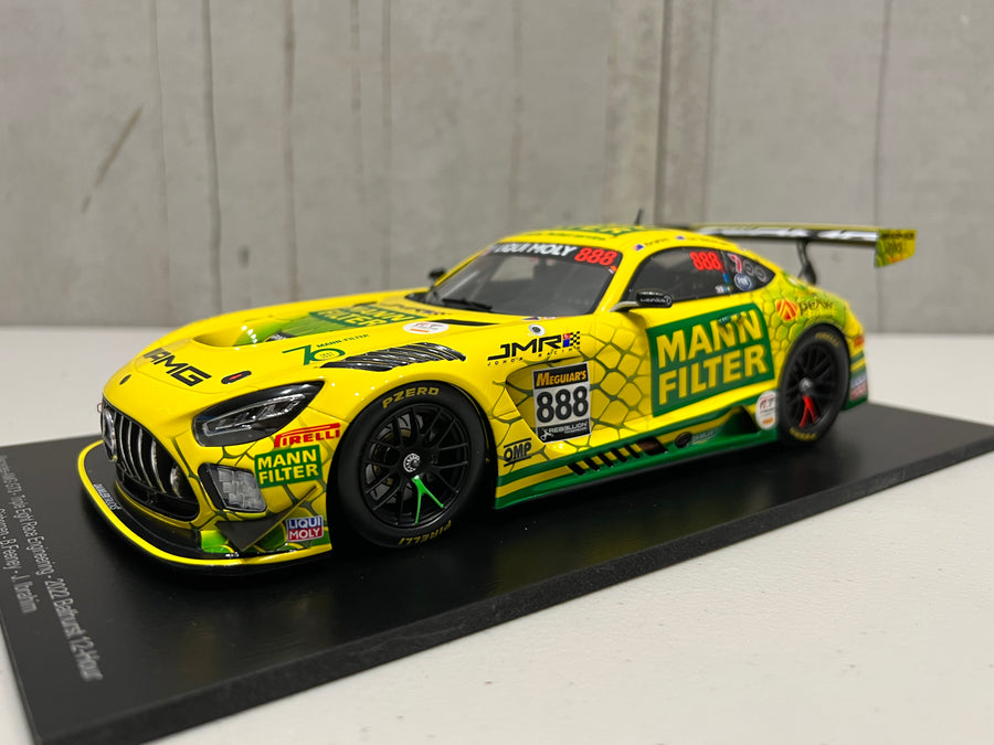 MERCEDES-AMG GT3 - 2022 BATHURST  12-HOUR - TRIPLE EIGHT RACE  ENGINEERING #888 - FEENEY/VAN  GISBERGEN/IBRAHIM - 3RD PLACE - 1:18 SCALE