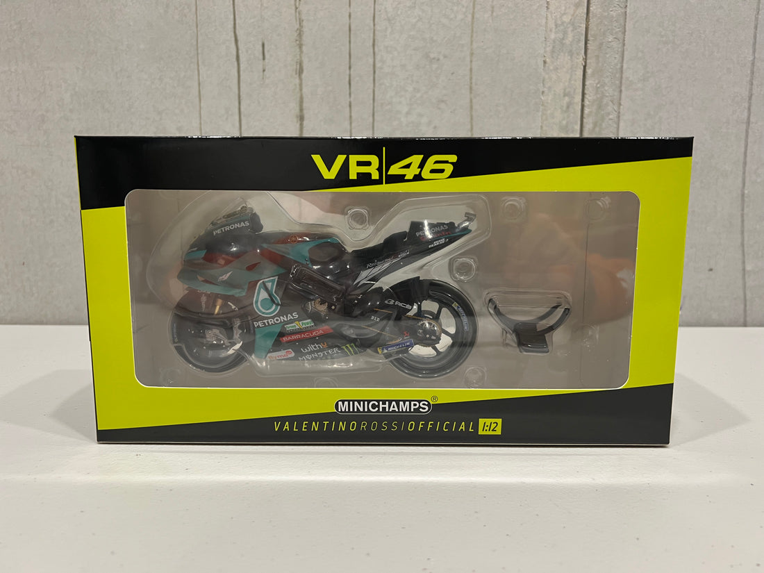 VALENTINO ROSSI 2021 YAMAHA YZR-M1 -TEAM PETRONAS YAMAHA SRT - 1:12 MOTOGP 2021 DIECAST MODEL