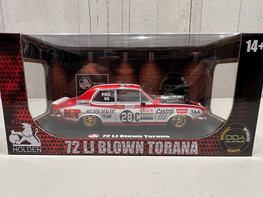 “GOLD CHASE PIECE” XU-1 PETER BROCK #28C BLOWN TORANA - 1:24 SCALE DIECAST MODEL